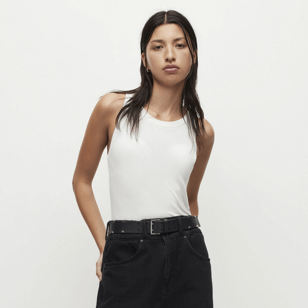 AllSaints Rina Crew Neck Sleeveless Tank Top